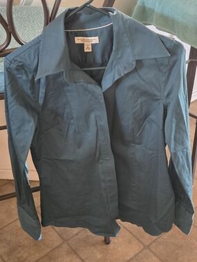 Banana Republic Teal Button-Down Shirt
